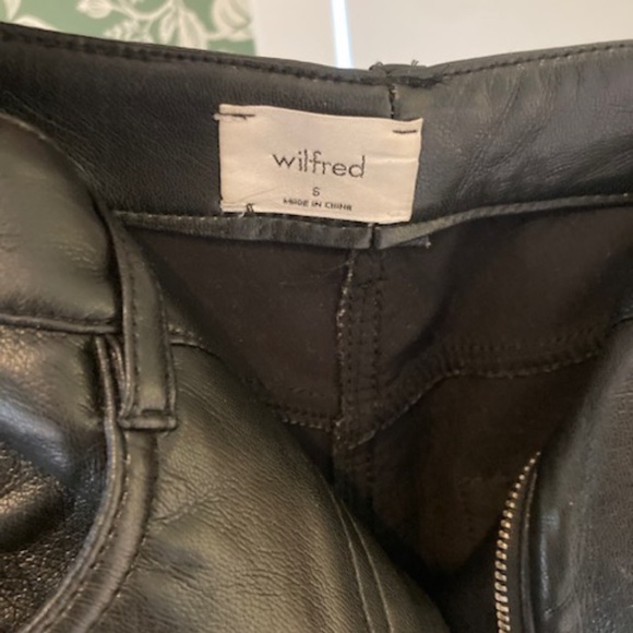 Wilfred/Aritzia vegan leather pants - Picture 2 of 3